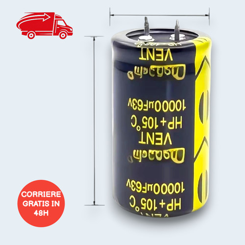 Condensatore elettrolitico - 1x,