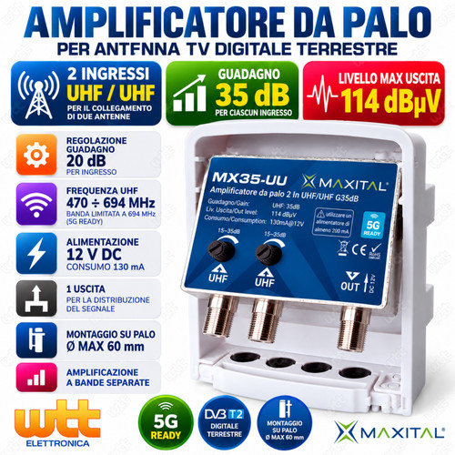 Amplificatore antenna da - tv,